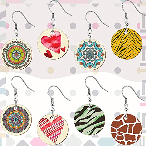 Image of MDF Cutouts | Wooden Cutout For Craft | Pine Wood | Unfinished Tags for Key Chain, Slices Crafts, Xmas, Decorations, Painting | Resin Art Work | MDF Board Cutouts, Round- [50pcs]-[ 5cmx5cm]