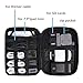 BAGSMART Electronic Organizer Travel Cable Organizer Electronics Accessories Cases for 7.9 inch iPad Mini, Cables, Chargers, USB, SD Card