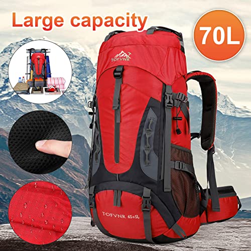 Rucksack 70 Liter Opetdo Nylon für Trekking und Bergsteigen