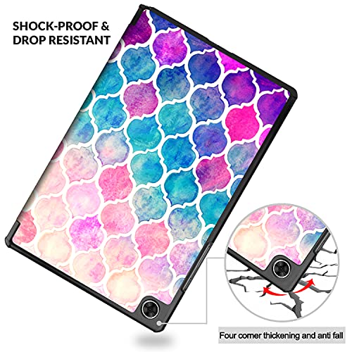 Image of Robustrion Smart Trifold Hard Back Flip Stand Case for Lenovo Tab M10 FHD Plus TB-X606V / TB-X606F / TB-X606X 10.3 inch - Moroccan Love