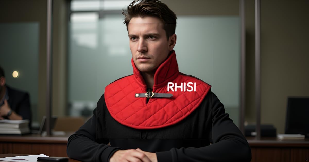 Brand cotton padded arming collar wear new adult size red color wear neck Gorget wear new adult size wear new