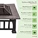 Oypla Firepit Table Brazier Outdoor Garden Patio Heater BBQ Barbecue Grill with Cover