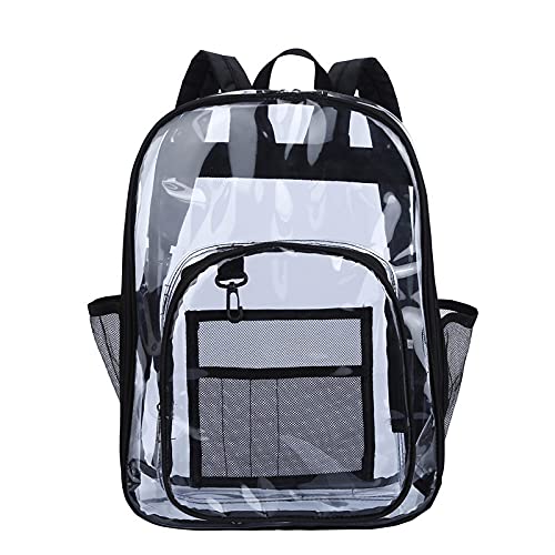 Clear PVC Backpack, Large Capacity, Transparent
