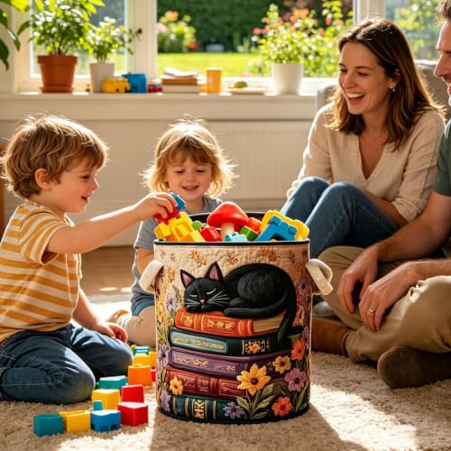 Panier de rangement matelassé : la solution pour ranger livres et linges - 4