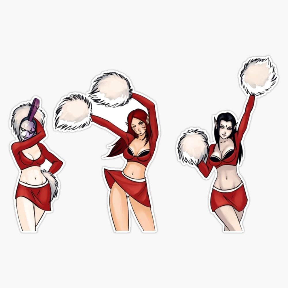 Eldar Cheer-Team Divas Sticker Bumper Sticker Vinyl Decal 5"