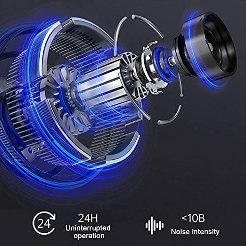 Montre rotator automatique noire à 5 modes avec affichage LED
