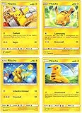 Pikachu x posortowane karty Pokémon Pikachu, oryginalne niemieckie karty