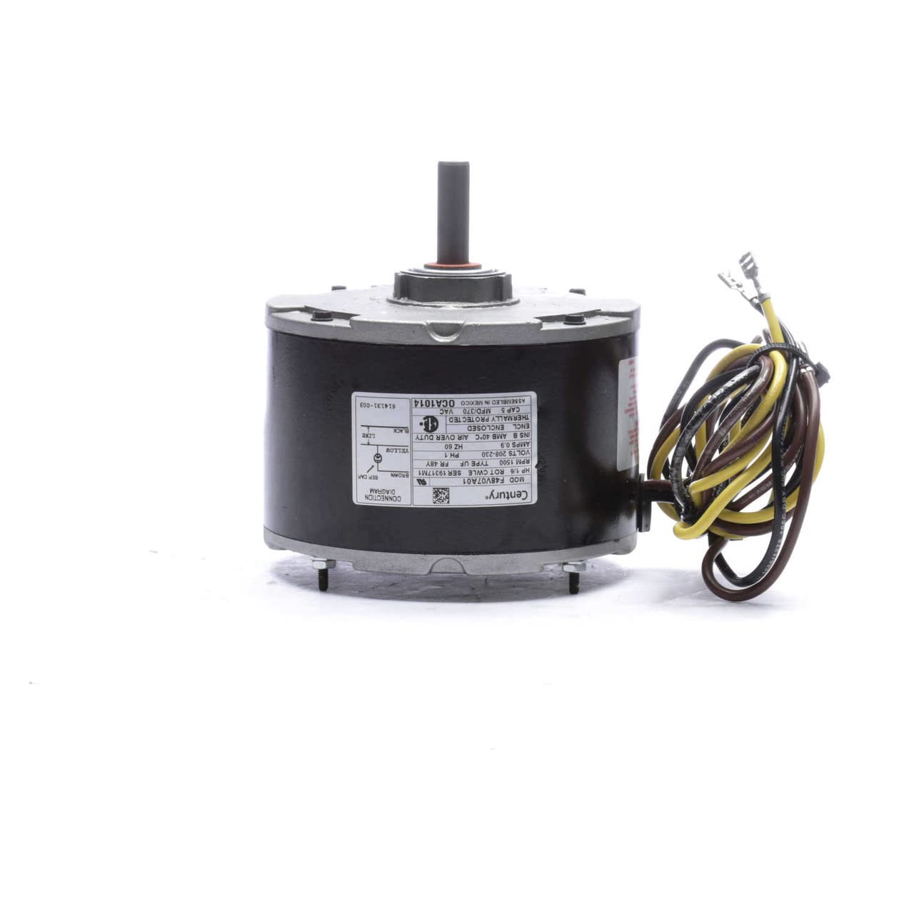 Carrier Condensor Electric Motor 1/6 HP, 1500 RPM, .9 amps, 208-230 Volts AO  Smith # OCA1014 - Electric Fan Motors - Amazon.com