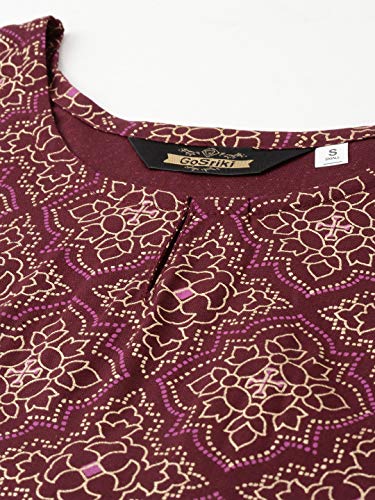 Image of GoSriKi Women's Cotton Kurta Set With Dupatta