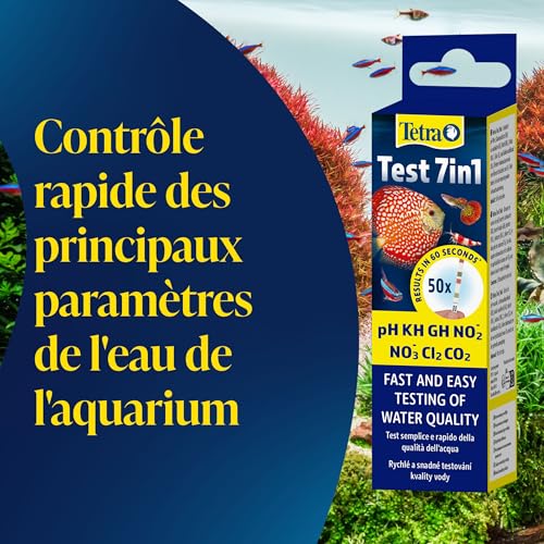 Tetra Test 7 en 1 kit bandelette eau douce aquarium ph nitrites