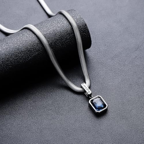 Salty Alpha Azure Echo Pendant Necklace Blue - Image 3