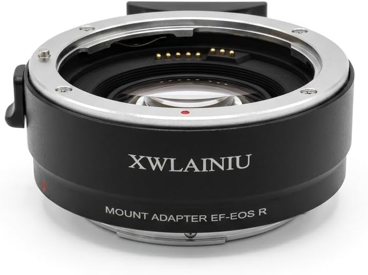 EF-EOS R AF Adapter for Canon EF/EF-S to EOS-R Cameras | Auto Focus, full electronic link, IS & EXIF support, CNC aluminum mount, zero image loss, fits Canon EOS R series