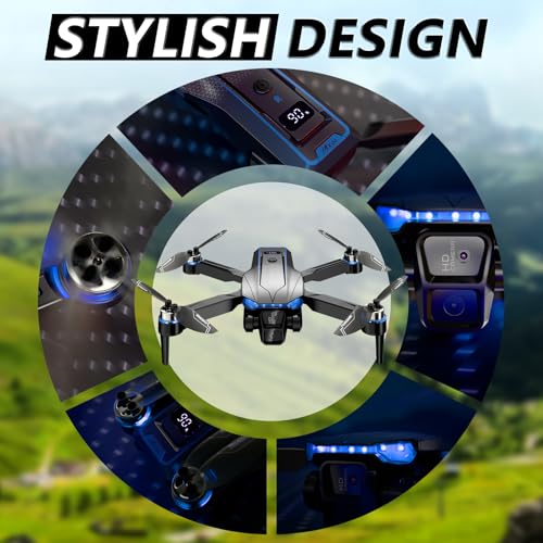 FPV Drone with 1080P Camera for Adults and Kids, Foldable RC Mini Drone with Carrying Case, 2 Batteries, Gesture Selfie, Altitude Hold, One-Key Takeoff/Landing, 3D Flips - Image 6