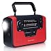 Real NOAA Alert Weather Radio with Alarm, iRonsnow IS-388 Solar Hand Crank Emergency AM/FM/SW/WB Radio, TF Card Speaker, LED Flashlight & Reading Camping Lamp, 2300mAh Cell Phone Charger