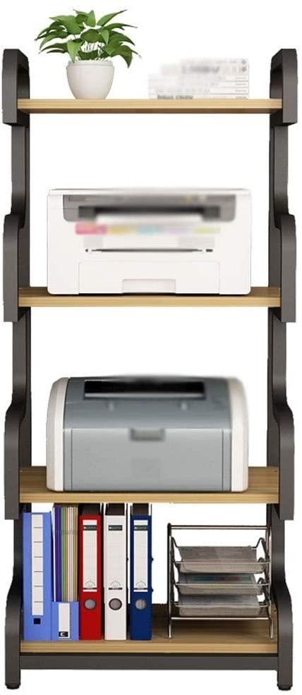 XCC Office Printer Stand 4 Tier Floor Standing Printer Stand Mobile Fax Machine Scanner Stand Stand