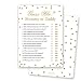 Mommy or Daddy Baby Shower Guess Game - 24 count - (Faux Gold Glitter on White)