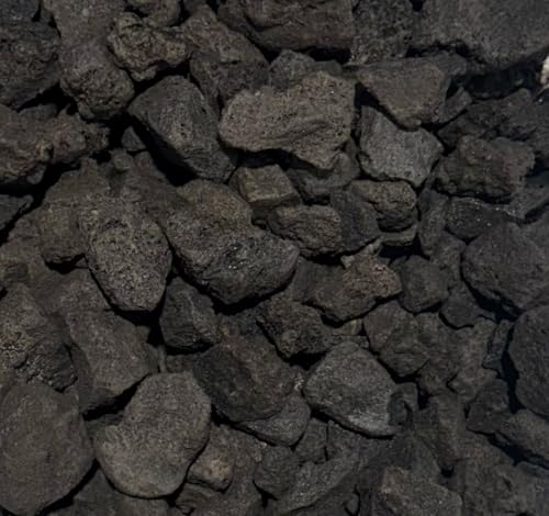 Black Lava Rocks 18-20 Lb | 1/2–3/4 Inch | Natural