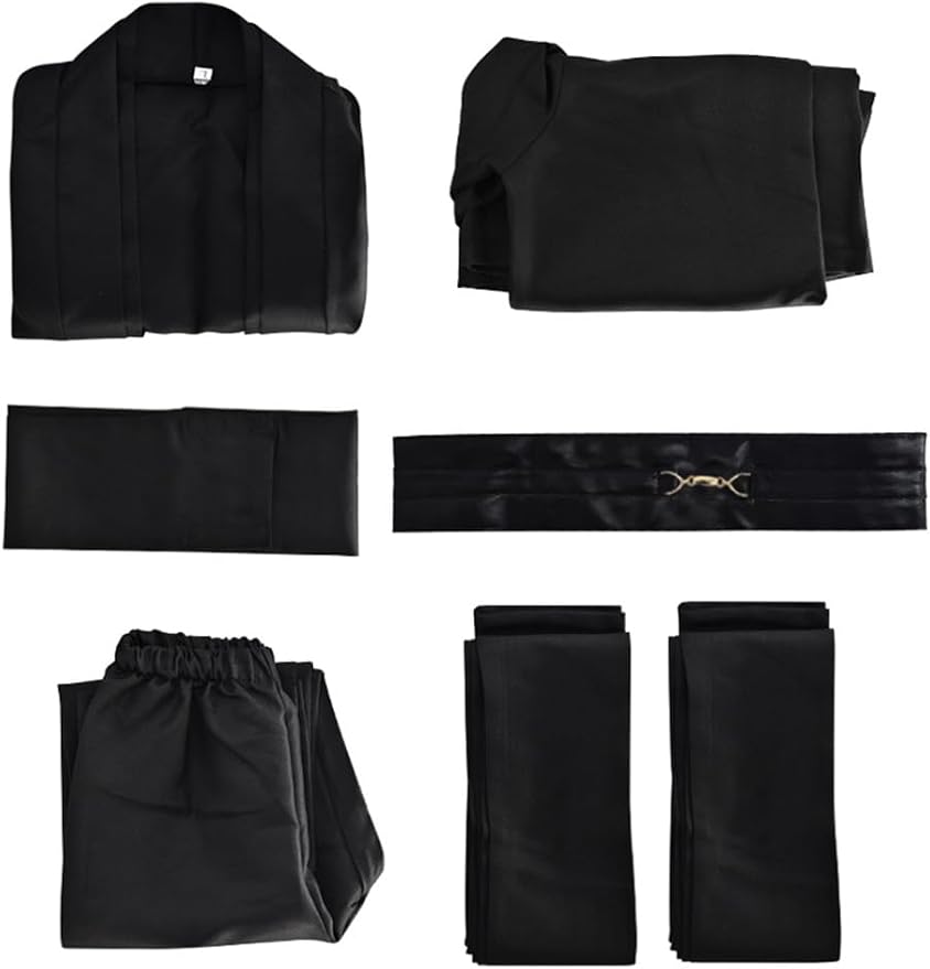 Disfraz completo de caballero para niños talla L negro miniatura 3