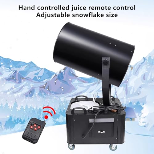 Máquina de nieve con control remoto, máquina de nieve artificial de 3000 W para interiores y exteriores, ideal para escenarios, Navidad, fiestas y festividades miniatura 3