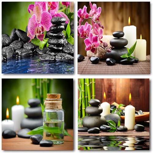 YPY Spa Bathroom Decor Stone Wall Panels, Zen Wall Art