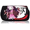 Roffatide Anime Demon Slayer Makeup Bag Zipper Pen Pouch Small Cosmetic Bags