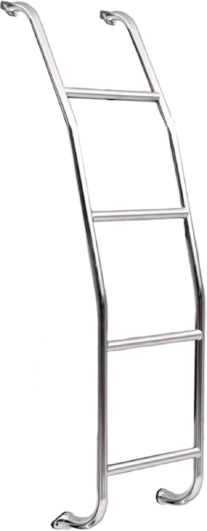 093F99 Stainless Steel 4-Step Van Ladder - Compatible with 1999-14 Ford E-Series Vans