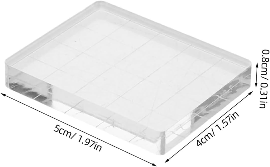 5pcs Clear Stamp Blocks for Card Making Scrapbooking DIY Crafts Durable Lightweight Transparent Stamps for Precision Crafting Unique Handmade Decorations