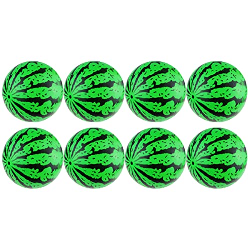 UPKOCH 8 Piezas Bolas de sandía Toys Infantiles hinchador balones inflador de balones Piscina Bolas Waterpolo Pelota Inflable inflables de polivinilo Green