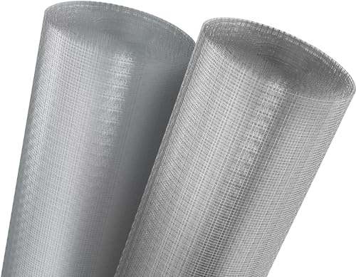 Fliegennetz Edelstahl Meterware in 2 Farben Silber oder Schwarz und 3 Breite zur Auswahl 80cm, 100cm oder 120cm (Edelstahl, Breite: 100cm)