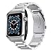 Produktbild SPGUARD Armband Kompatibel mit Apple Watch Armband 44mm Series 6 Apple Watch SE Armband,Edelstahl Metall Armbänder mit Schutzhülle für Apple Watch 44mm Series 6/SE/5/4(Silber)