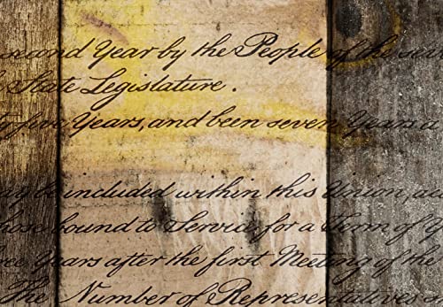 Artgeist Wall Mural Flag America 116X83 In - Peel And Stick Self-Adhesive Wallpaper Removable Large Sticker Foil Wall Decor Print Design Mural Wood Us Usa Blue Red Brown M-C-10019-A-A #TOP4