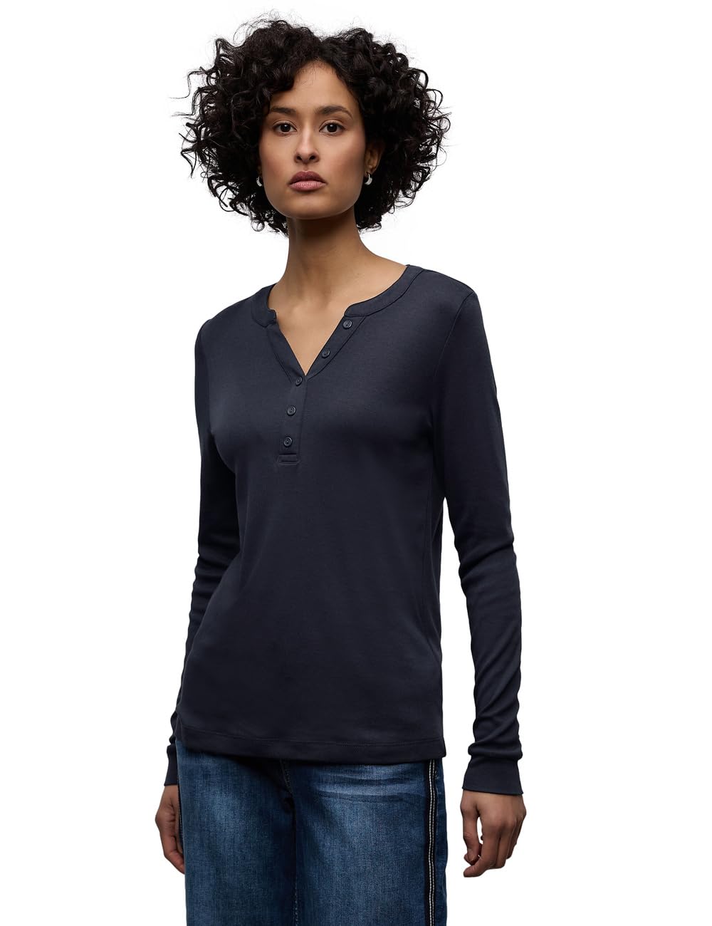 Street One Damen Shirt in Unifarbe