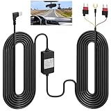 Ebksqs Typ-C Hardwire Kit für Dashcam, 12V-24V zu 5V 3A, Parkmodus mit Unterspannungsschutz, Kompatibel mit GKU D700 D600 Pro Dashcams – 3,2m Kabel