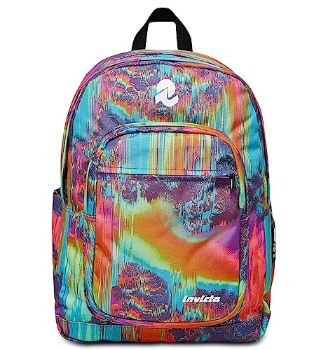 Invicta Zaino JELEK FANTASY, Doppio Scomparto, Tasca porta laptop, Tasca porta borraccia, Per ragazzi e ragazze, Scuola e tempo libero