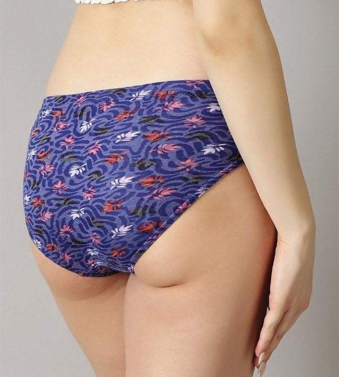 Image of Lux Amore Brasso Panty for Women - Value Pack| Leak-Resistant Period Panty | Stylish Dark Prints | Breathable & Durable Brasso Fabric | Confidence Wear (Color & Print May Vary)
