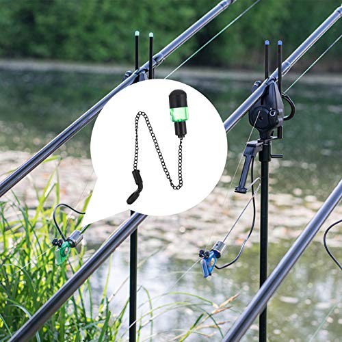 BESPORTBLE Indicador de mordida iluminado para pesca com alerta portátil acessórios de pesca para va