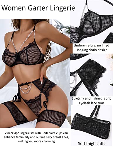 Aranmei-Conjunto-de-lenceria-sexy-de-4-piezas-para-mujer-conjunto-de-lenceria-con-punos-en-los-muslos-ropa-interior-con-liga-de-muslo-sin-medias