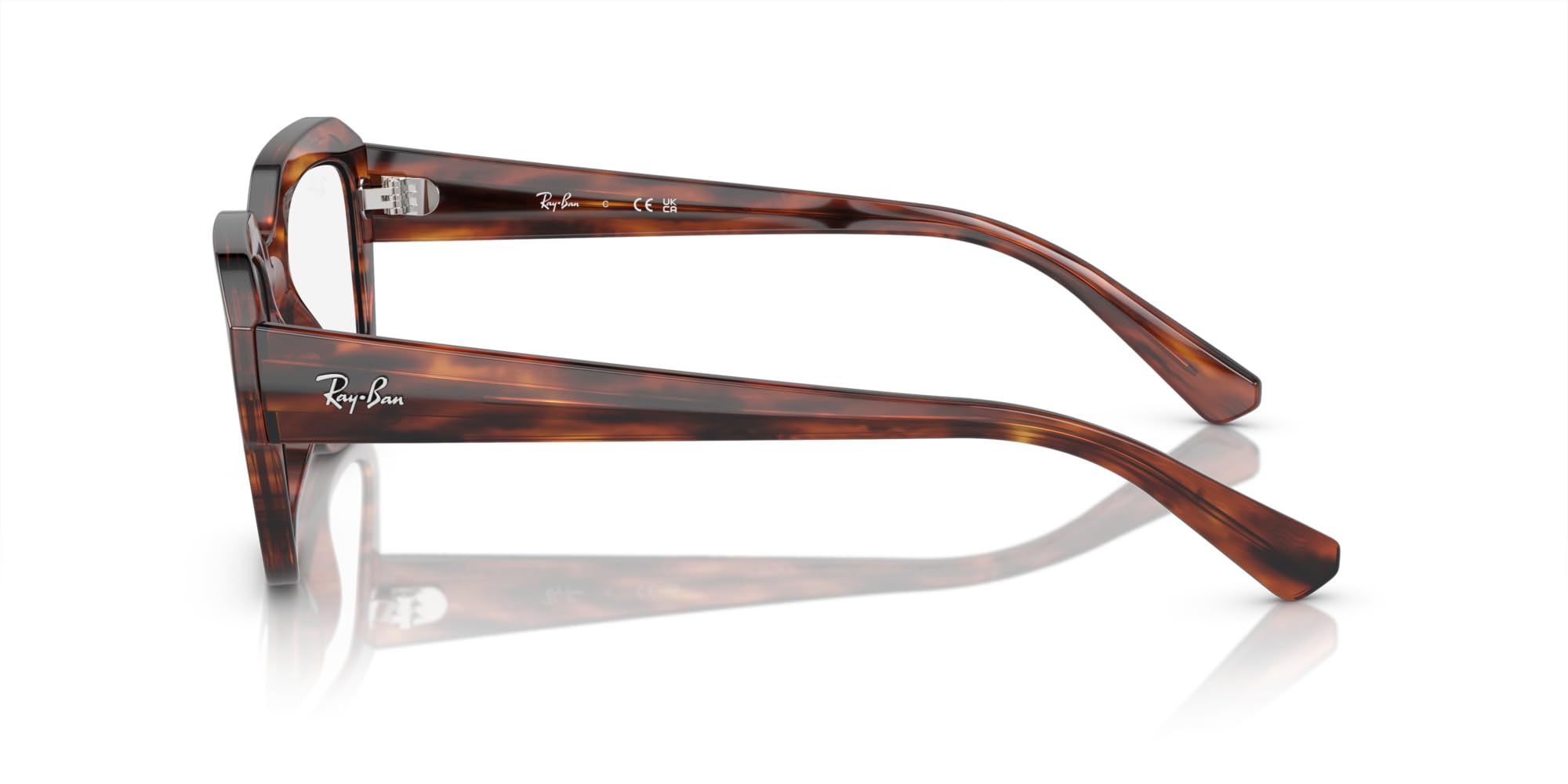 Ray-Ban Rx7225f Leonid Low Bridge dopasowane kwadratowe oprawki na okulary na receptę