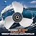 VRIWOY 13x19 Stainless Steel Outboard Propeller for Honda 60-130HP， 60HP 75HP 90HP 115HP 130HP, OEM No. 58100-94561-019AH, 15 Spline Tooth, RH Rotation