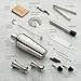 Mixology & Craft 16-Piece Stainless Steel Cocktail Shaker Set, 24 oz Cobbler Martini Shaker, Mixology Bartender Kit with Strainer, Travel Cocktail Kit in Gift-Ready Tube, Bartending Bar Kit Tools