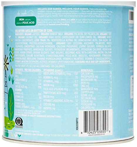 The Honest Company Organic Premium Infant Formula with Dha, Premium, 21 Ounce - Thumbnail 3