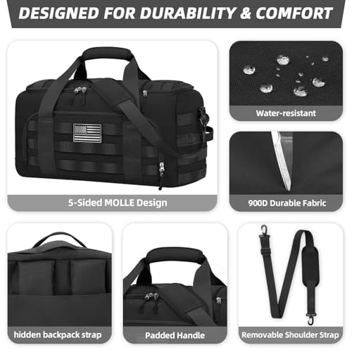 ZOMFELT Tactical Gym Duffle Bag