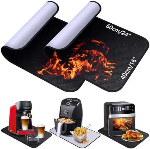 Silicone Countertop Protector Mat 16x24 Heat Resistant Black Gray Review