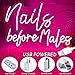 Nails Before Males Neon Sign, Dimmable Nail Neon Light for Wall Decor, USB Powered Nail Letter Neon Light Up Sign for Nail Salon Beauty Room Bedroom Makeup Room Birthday Party