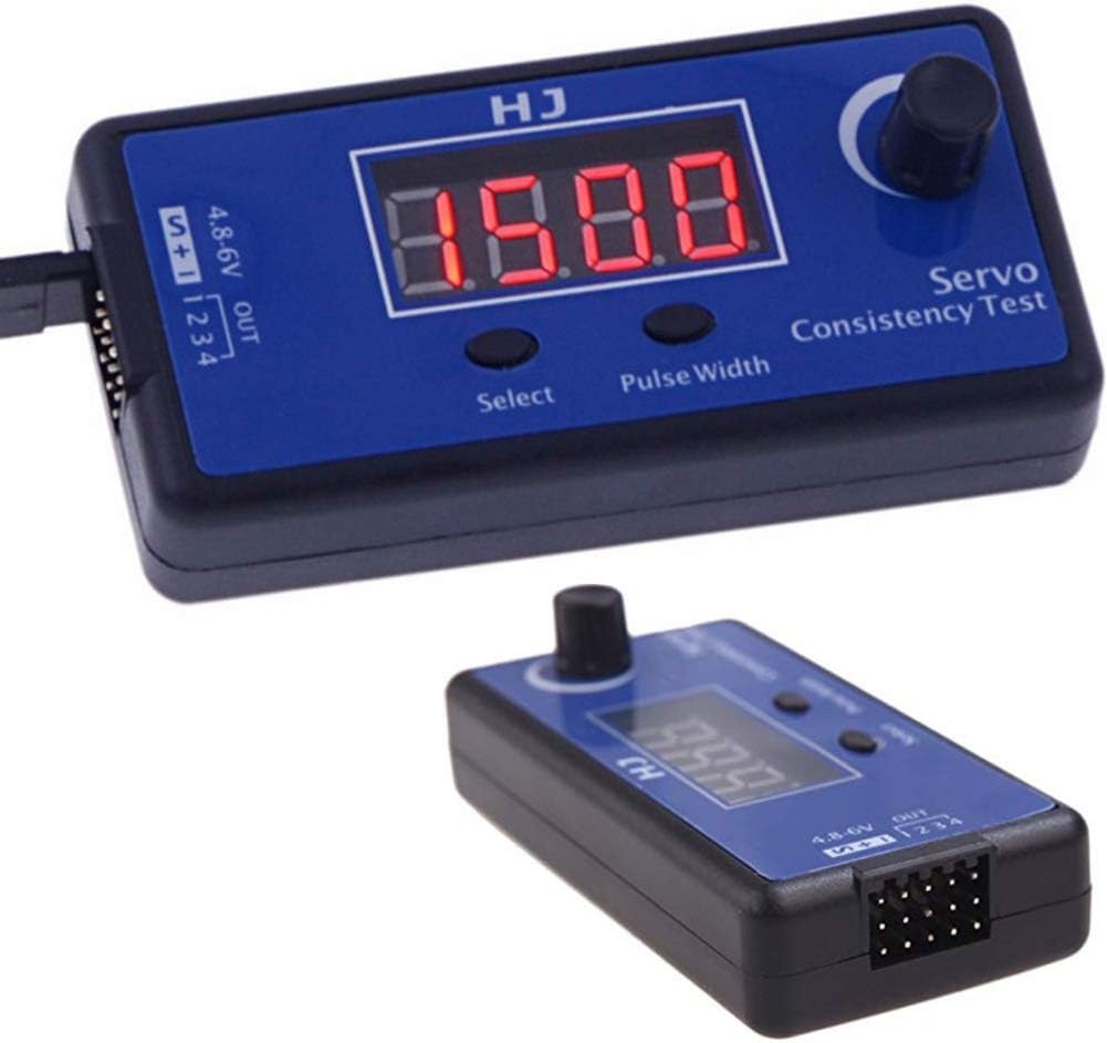 HJ Digital RC Servo Tester ESC Consistency Tester Speed Controller for RC Helicopter Airplane Car Motor Throttle Display