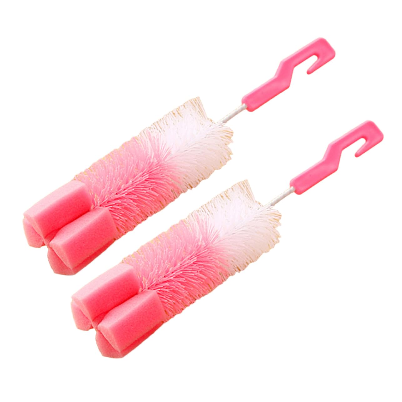HAPINARY 2pcs Bottle Cleaning Brush Bottles Cup Brush Cup Cleaner Brush Cup Cleaning Brush Water Bottle Cleaner Brushes for Cleaning Bottle Brush Wine Bottle Cleaner Pink