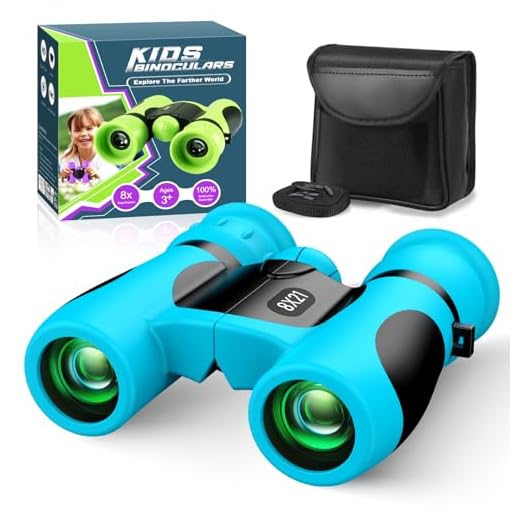 Prismaticos Niños - Gran Aumento 8X21, Juguetes para Niños de 3-12 Años Binoculares Juego Niños Regalos de Cumpleaños para Niños - Regalo Navidad Niño