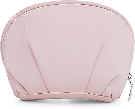 Makeup Bag Zipper Pouch Travel Toiletry Organizer Purse Cute Cosmetic Bags for Women (Pink)