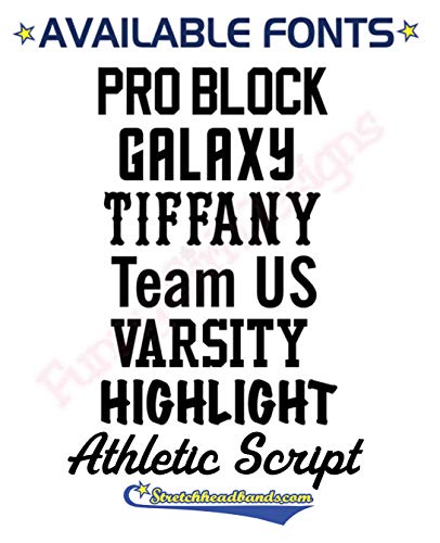 Tie Back Sport Headband with Your Custom Team Name or Text in Glitter by Funny Girl Designs4