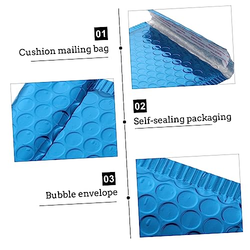 Tofficu 50 pçs Saco Bubble Express Poly Bubble Mailers Sacos auto-selados Envelopes de correspondênc